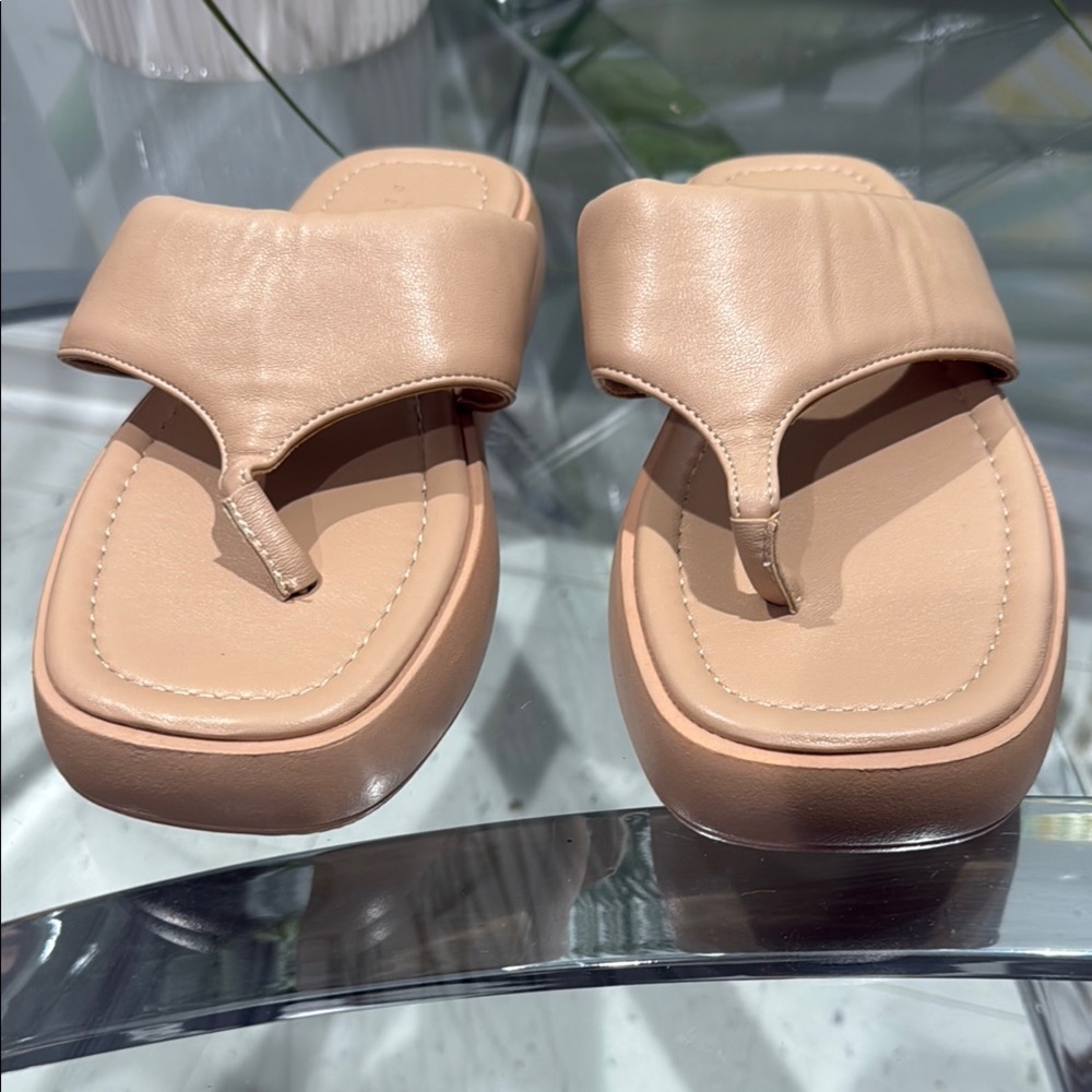 Women's ASOS Tan/Beige Platform Sandal
